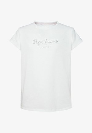 NURIA - T-shirt con stampa - optic weiss