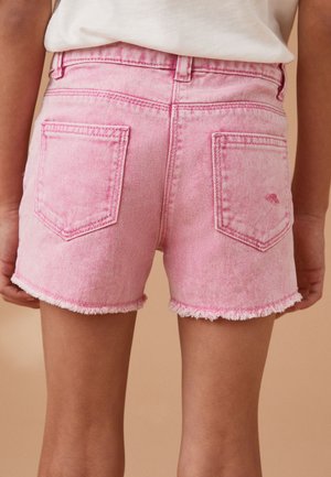 FRAYED EDGE DISTRESSED - REGULAR FIT - Pantaloni scurți din denim - pink