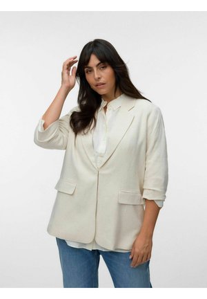 Vero Moda Curve BLAZER VMCSISSE BLAZER - Blazer - oatmeal