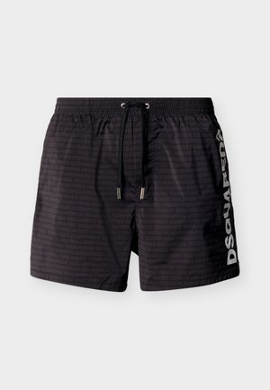 SUNSET CHASER MIDI - Swimming shorts - black/white