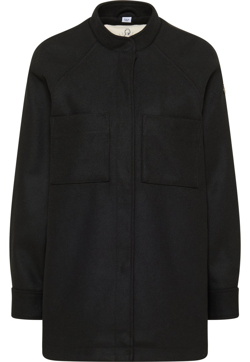 dreimaster Mantel zwart