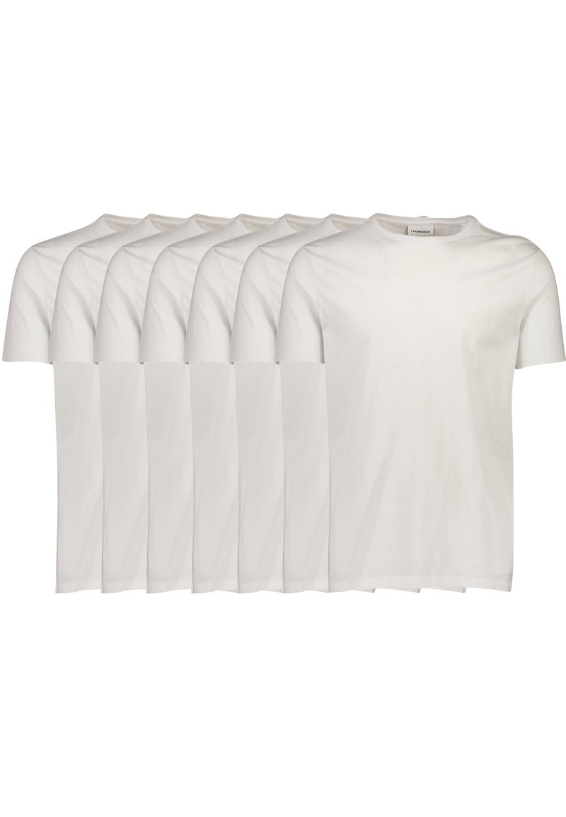 Lindbergh O NECK TEE 7 PACK - T-shirt basic - white