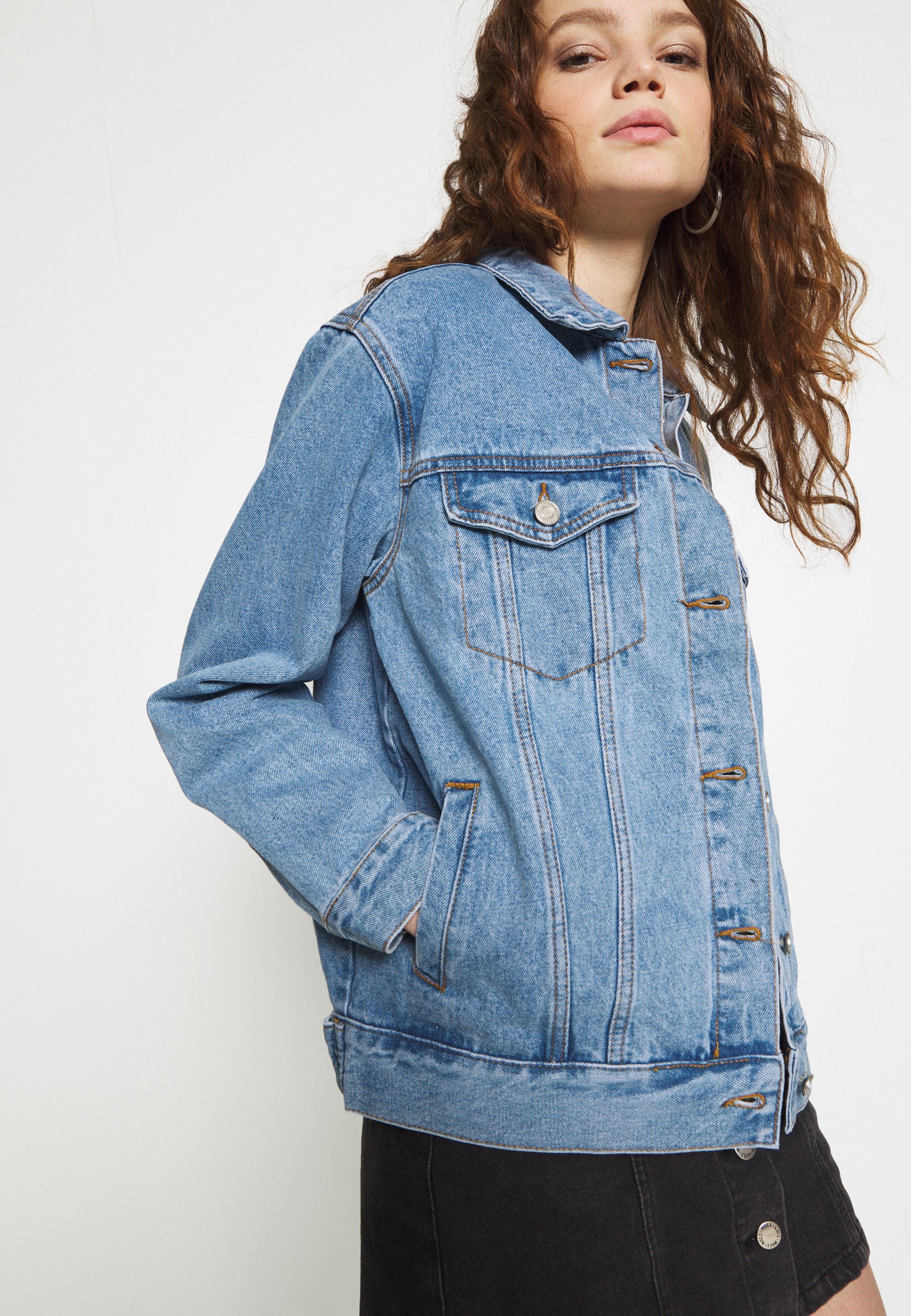 Missguided OVERSIZED JACKET - Denim 