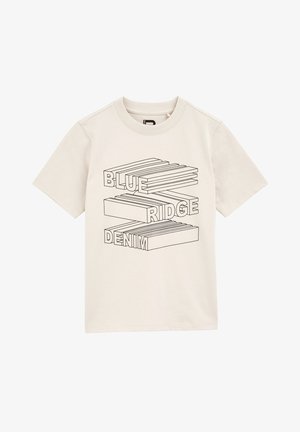 WE Fashion BLUE RIDGE - T-shirt con stampa - beige