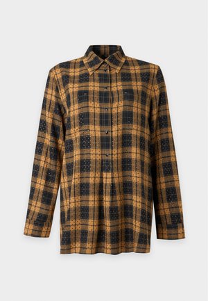 Pinko, BARBELLINO CHECK - Риза с копчета - camel/black