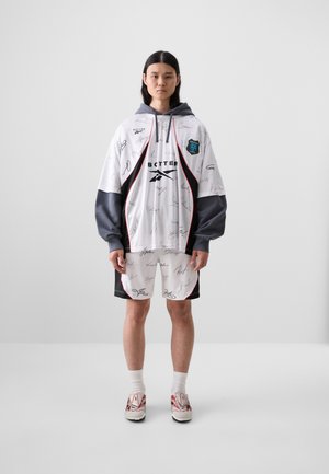 Reebok LTD SOCCER HYBRID HOODIE - Sweatshirt - white/grey
