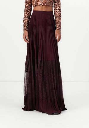 TWINSET WOVEN SKIRT - Maxirock - bordeaux