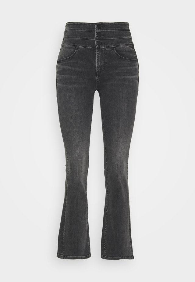 BLUE ATTACK - Vaqueros bootcut - black fog