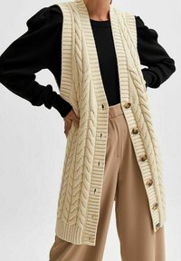 Selected Femme Strickpullover - black