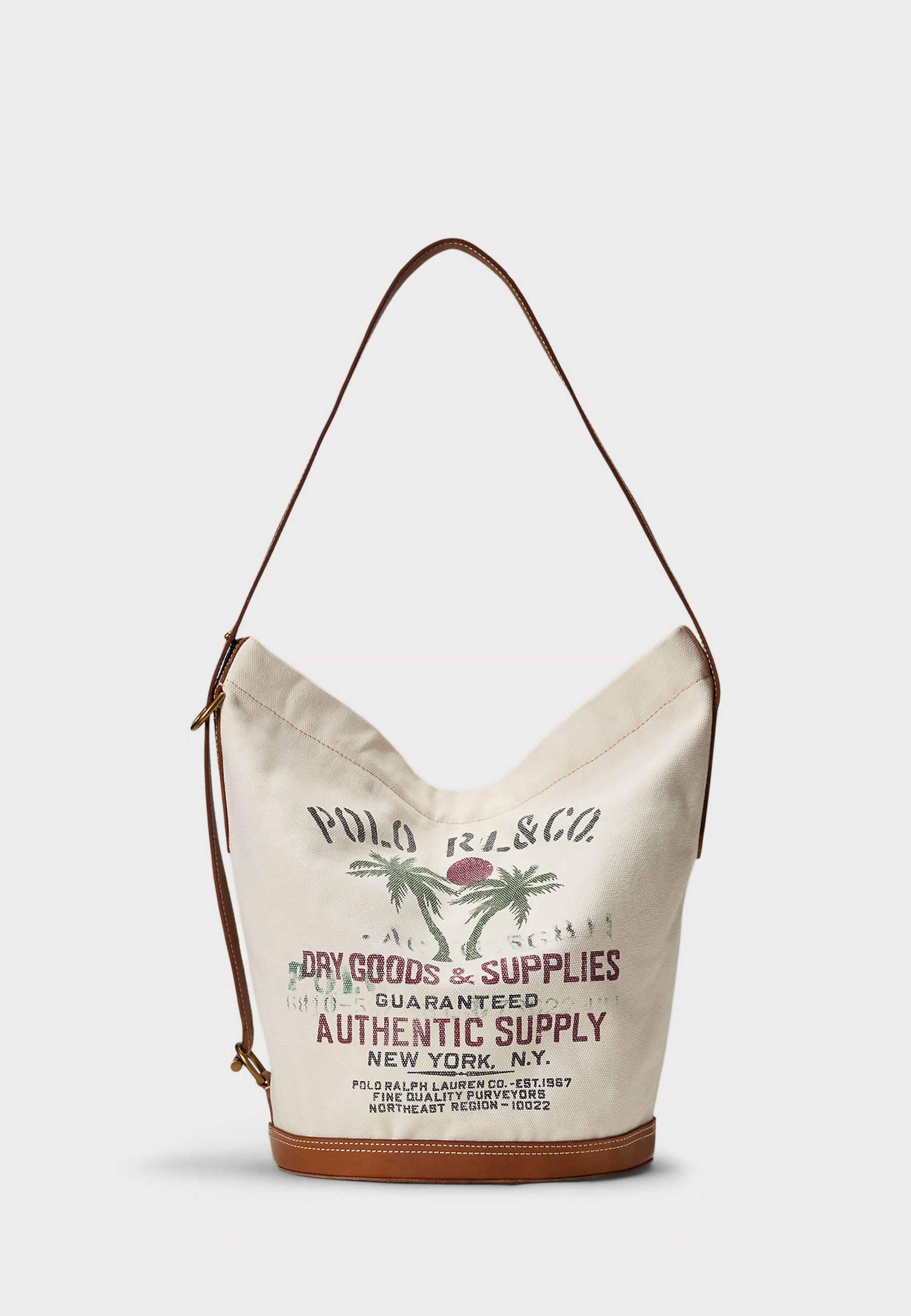 セール！Ralph Lauren Canvas Bellport Bucket Bag Leather Small Bellport Bucket Bag | Ralph Lauren