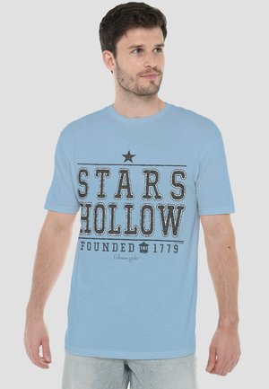 Cotton Soul, STAR HOLLOWS COLLEGIATE - T-Shirt print - light blue