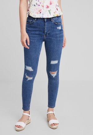 Skinny-Farkut - light-blue denim