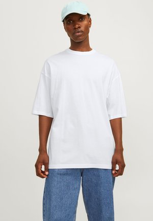 JJECHARGE TEE O-NECK - T-shirt - bas - white