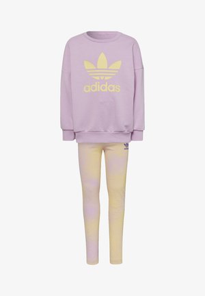 CREW SET - Sweat à capuche zippé - top:bliss lilac bottom:bliss lilac/almost yellow