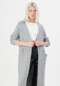 Object OBJMILU LONG CARDIGAN - Kardigan - medium grey melange