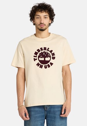 HOLIDAY FRONT GRAPHIC SHORT SLEEVE - T-Shirt print - natural
