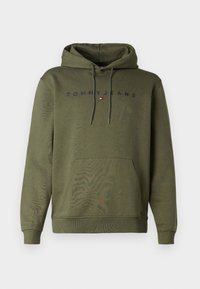 LINEAR LOGO HOODIE - Sportinis megztinis - dark greenery