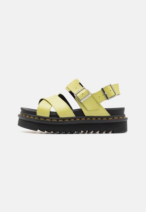 VOSS II - Sandalen met plateauzool - lime green