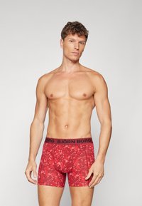 Björn Borg 3 PACK - Boxer alsónadrág - black/bordeaux