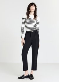 Calliope GIROCOLLO A RIGHE - Strickpullover - var bianco lana