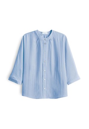 OPUS, WIDE FIT OVERCUT 3/4 SLEEVE - Bluse - oxford blue
