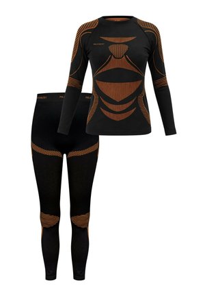 FUNKTION SET - Unterhemd/-shirt - schwarz/orange