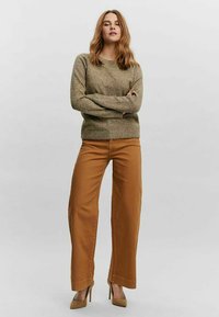 Vero Moda VMDOFFY O-NECK  - Camisola - dark olive