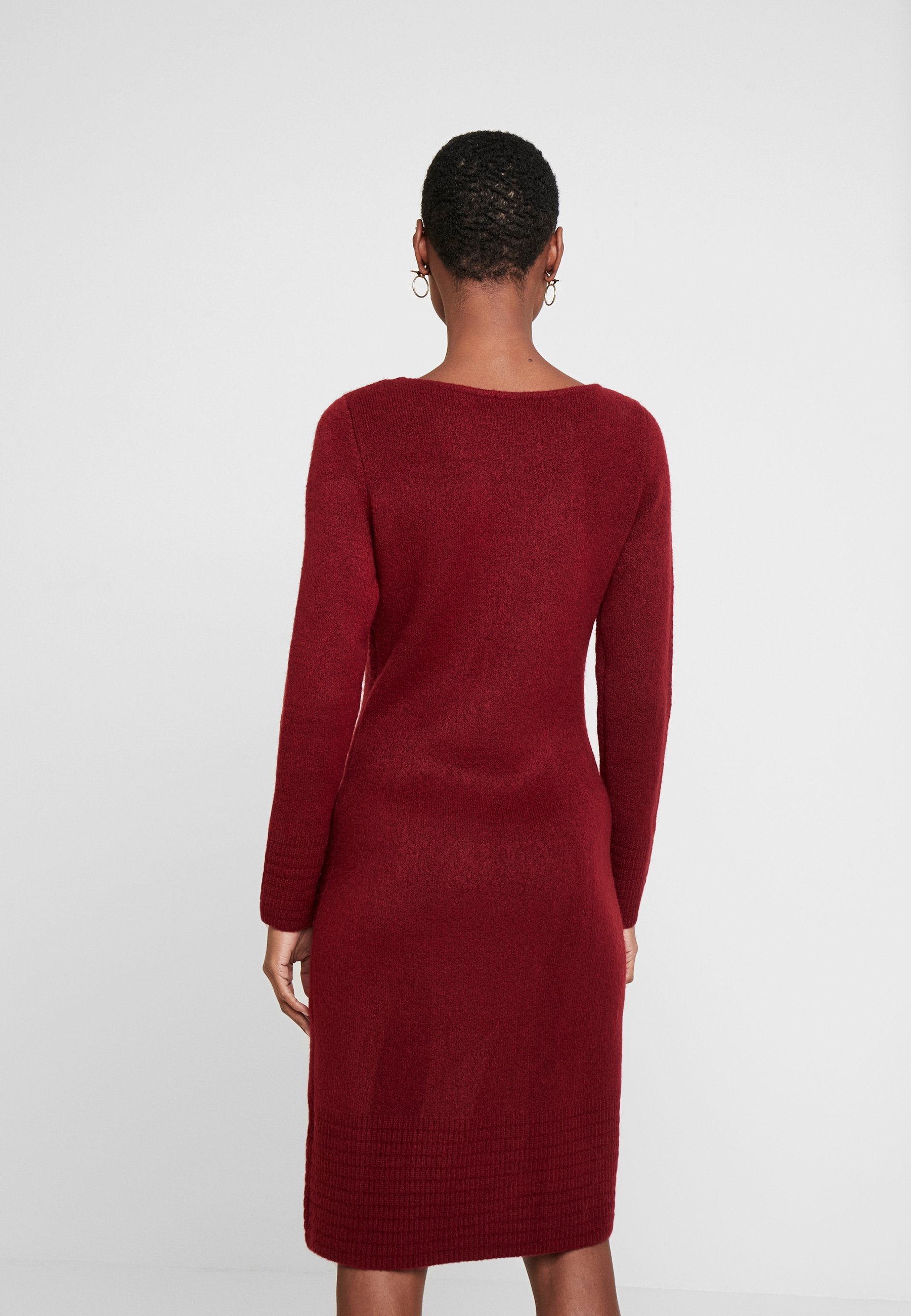 deep burgundy dress