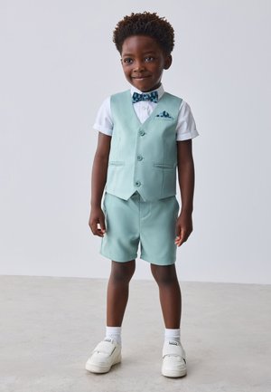 Baker by Ted Baker, FIT - BAKER BY TED BAKER SHIRT WAISTCOAT AND SHORTS SET  . - Bodywarmer - green