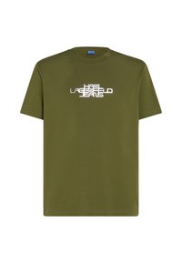 Karl Lagerfeld Jeans FOIL LOGO - Marškinėliai su spaudiniu - ivy green