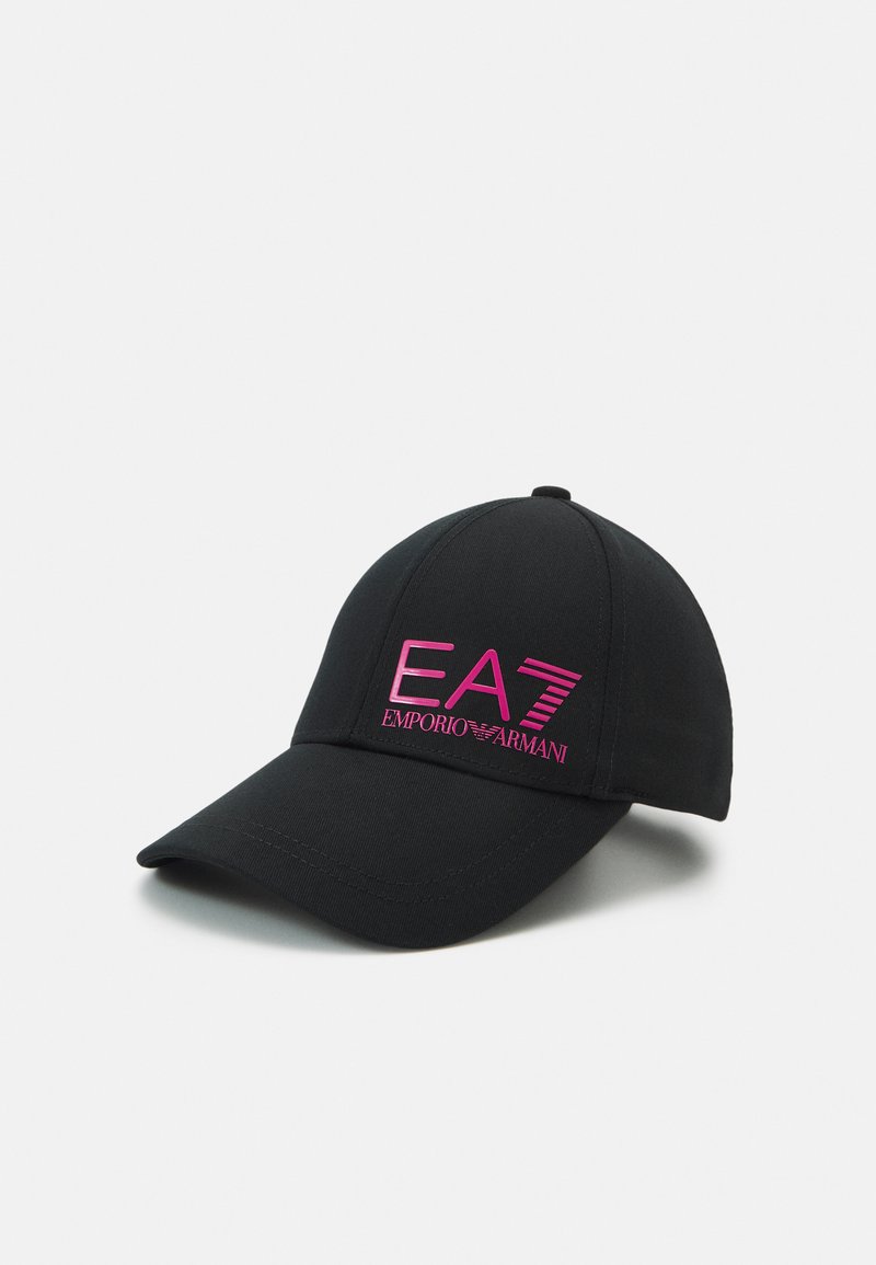 EA7 Emporio Armani TRAIN CORE LOGO UNISEX - Cappellino - black/pink yarrow