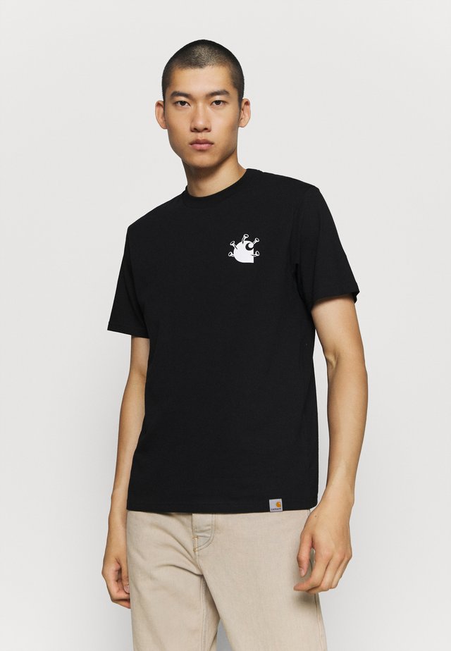 NAILS - T-shirt imprimé - black/white