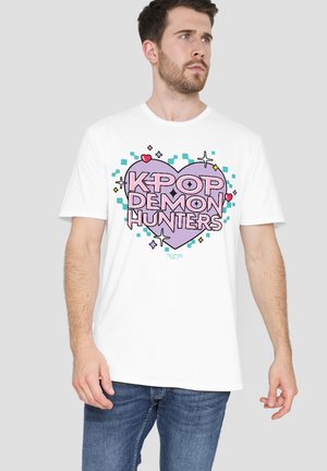 NETFLIX, KPOP DEMON HUNTERS PIXEL HEART - T-Shirt print - white