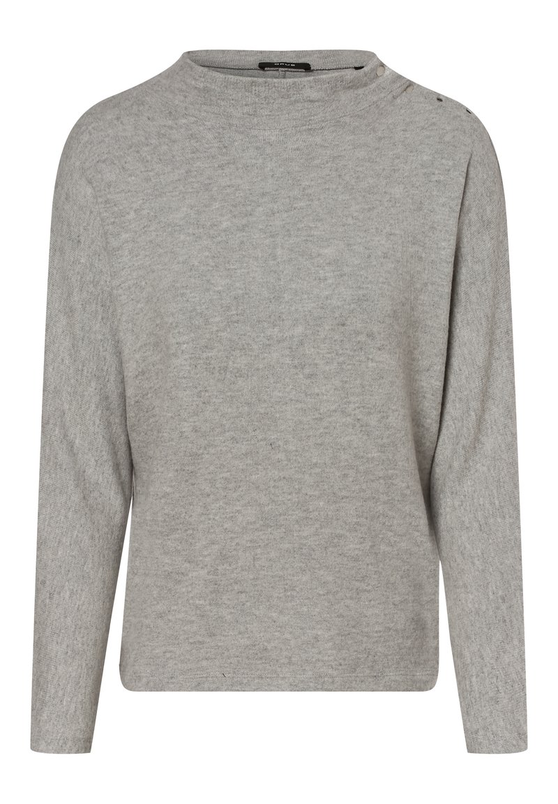 Damen Strickjacken | Opus SISILU Strickpullover hellgrau/grau - AK66216 Damen Strickjacken | Opus SISILU Strickpullover hellgrau/grau - AK66216