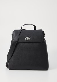 Calvin Klein BACKPACK WITH STRAP - Sac à dos - black