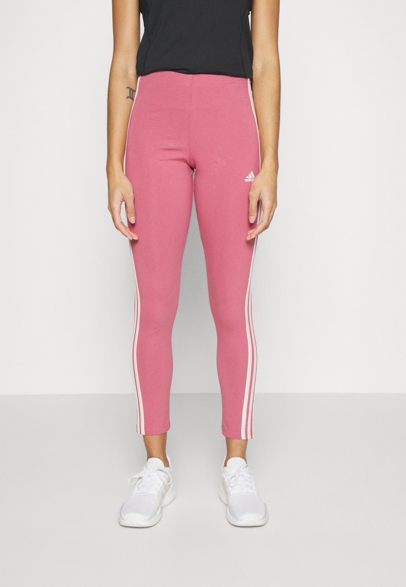 adidas Sportswear ESSENTIALS 3 STRIPES HIGH WAISTED LEGGING Tights pink strata/wonder quartz
