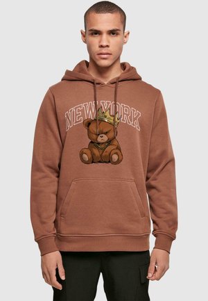 NY CROWNED BEAR HOODY - Hoodie - bark