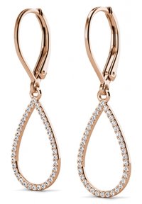 MYC Paris BOUCLES LAELIA DANGLING  - Ohrringe - couleur or rose /cristal