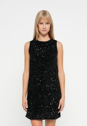 ONLANIKA SEQUINS BOW DRESS  - Cocktailjurk - black