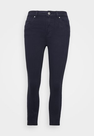 MEDIUM RISE CROPPED - Jeansy Skinny Fit - navy