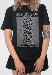 Paradiso Clothing DIVISION UNKNOWN PLEASURES - Print T-shirt - black