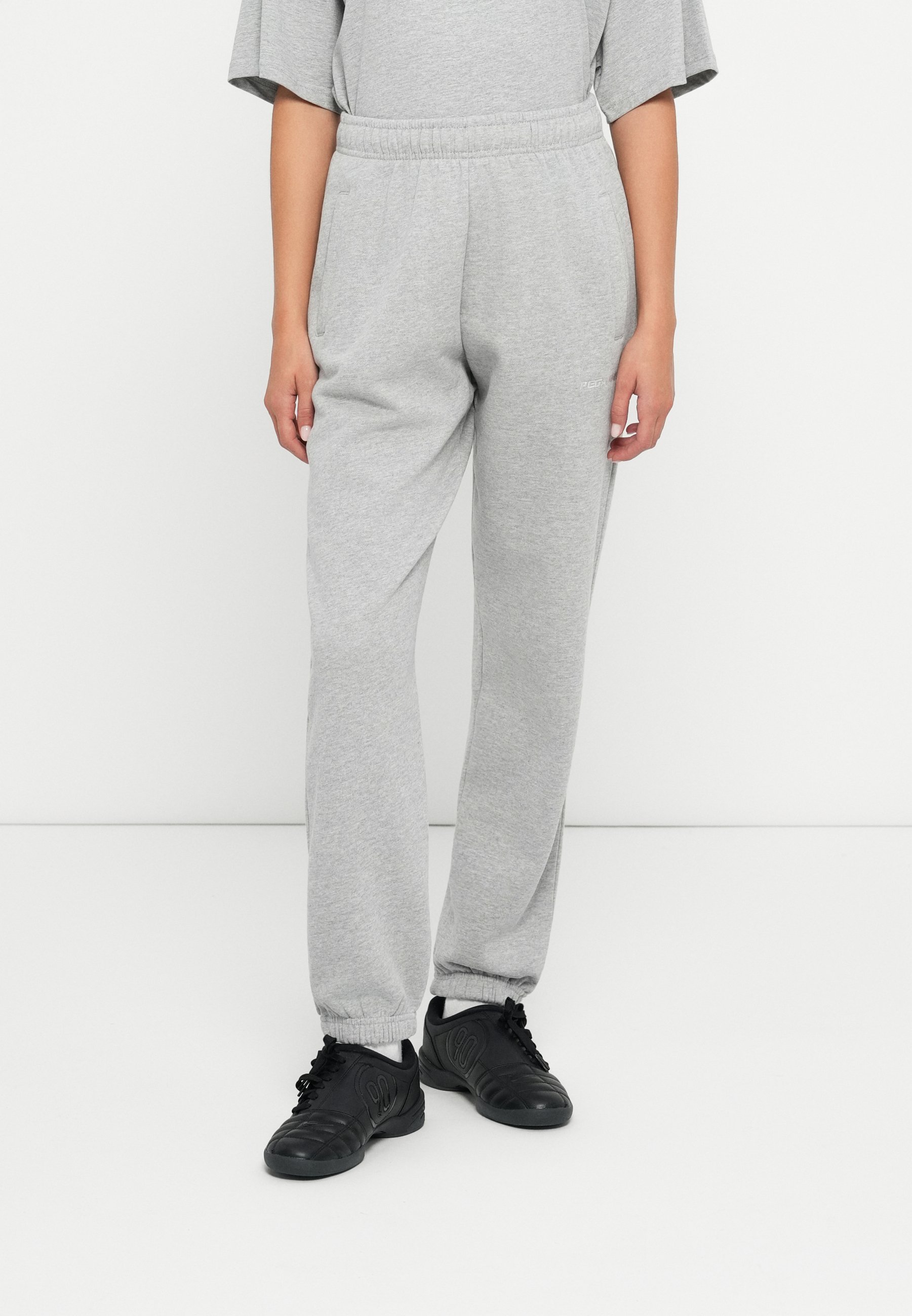 Pegador VILLA HIGH WAISTED Tracksuit bottoms grey/white/grey