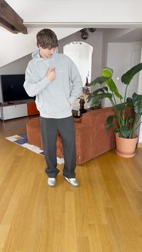 Pegador SIGNAR RAGLAN HOODIE - Camisola - heather grey/white