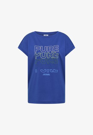 Cecil, T-SHIRT MIT BOAT NECK UND FRONTPRINT - T-Shirt print - deep river blue