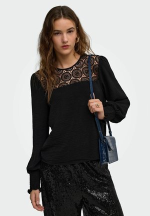 ONLY, TOP ONLMETTE TOP - Blouse - black