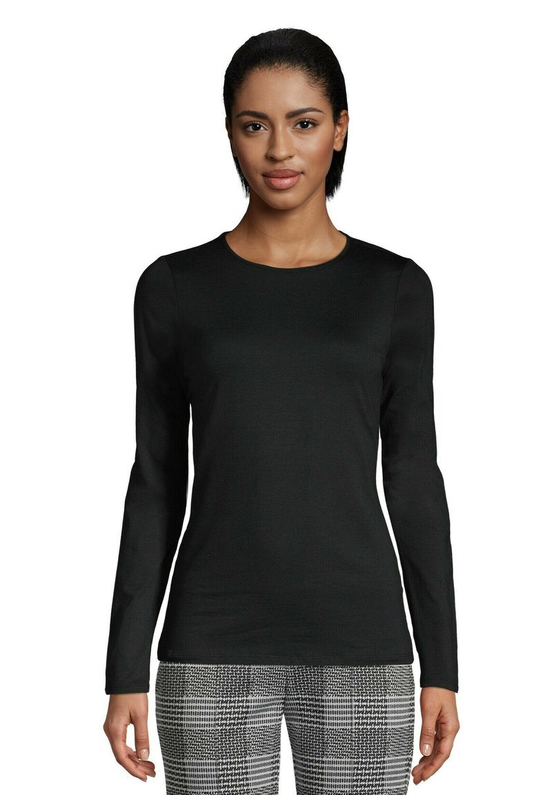 LANDS' END Tshirt à manches longues black/noir ZALANDO.FR