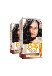 Garnier - GARNIER TINTA CAPELLI BELLE COLOR, COLORE LUMINOSO E RIFLESSI NATURALI, COPRE IL 100% DEI CAPELLI BIANCHI - 2 PACK - Tinte capelli - nero naturale Immagine in miniatura 1