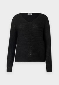 JDYNEW MEGAN  PULLOVER - Strikkegenser - black