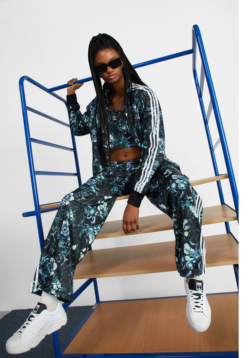 adidas black floral