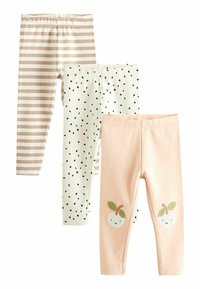 Next - 3 PACK - Legging - cream neutral apple Miniatuurafbeelding 1